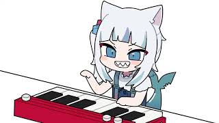 Gura cat knows only 5 notes Gura cat knows only 5 notes