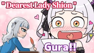 Gura's Passionate Love Letter to Shion and Shion's Reaction After Seeing Gura's Passionate Love Letter to Shion and Shion's Reaction After Seeing