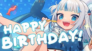 【3D BIRTHDAY】PARTY TIME! 🌊 #gawrgura