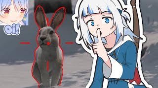 Gura is hunting wabbit Gura is hunting wabbit